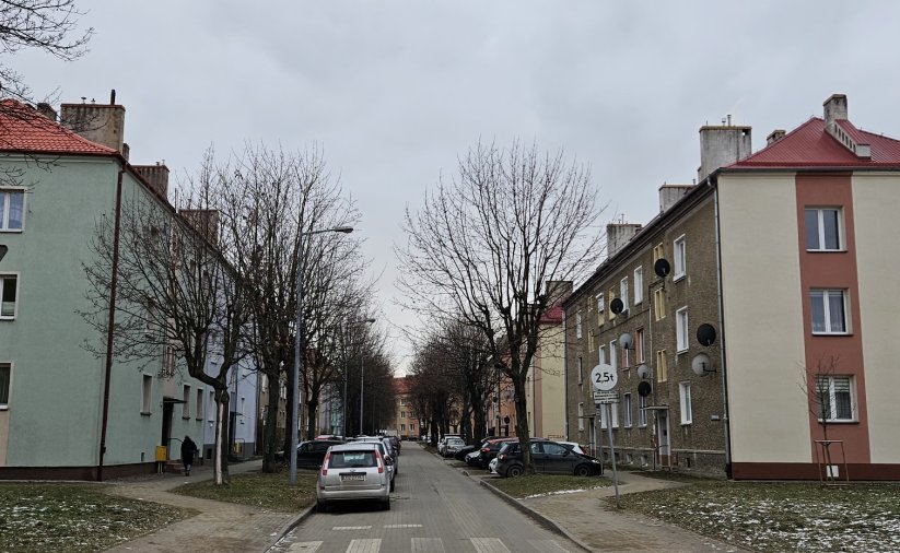 widok na ul. Andersa w Dzierzoniowie