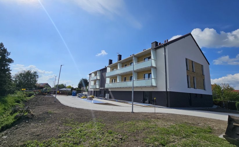 nowy budynek komunalny przy ul. Prusa na ukończeniu budowy