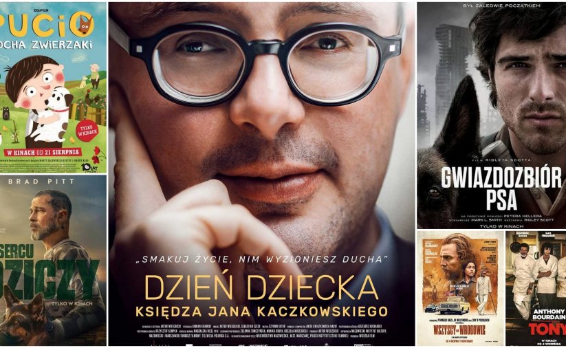 Kolaż zdjęć plakatów filmowych 