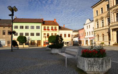 Widok na rynek w Lanškroun