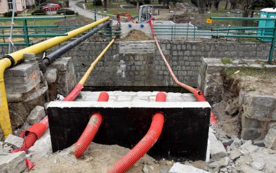 Inwestycje 2019 - budowa kładki nad rzeką Piławą