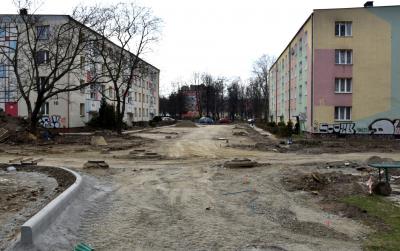 Budowa noweg parkingu w trakcie prac ziemnych 