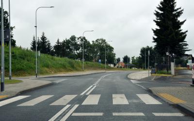 Przejście dla pieszych przed skrzyowaniem Cichej i Szpitalnej