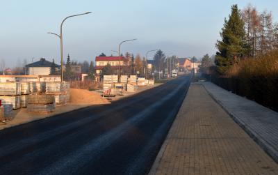 Ul. Złota na wysokośsci ogrodów działkowych