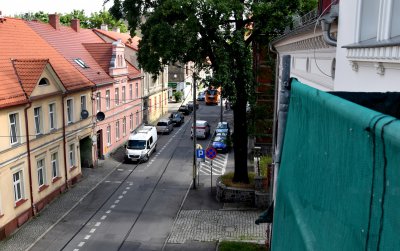 Ulica Pocztowa, widok z góry