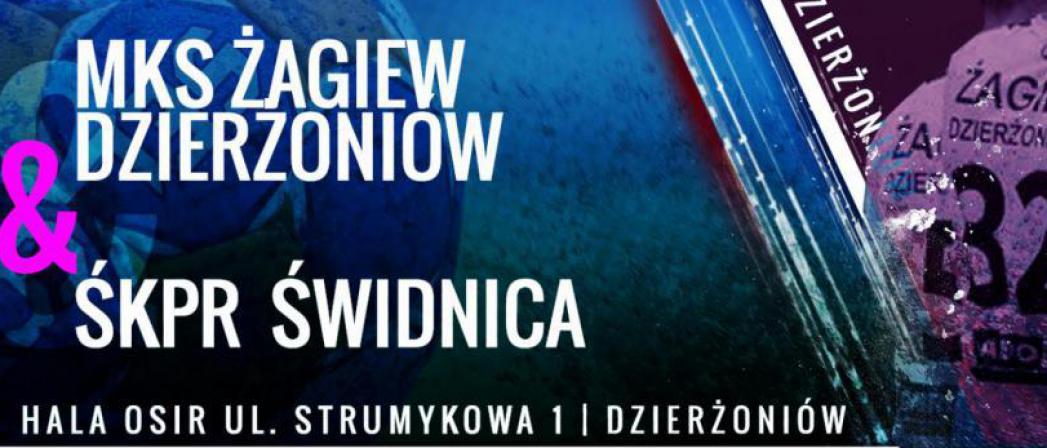 Plakat reklamujacy mecz piłki ręcznej