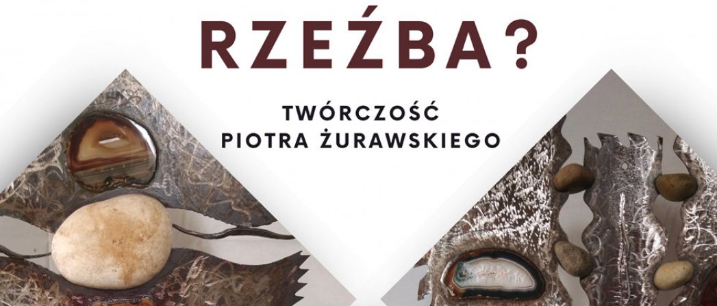 Abstakcyjne rzeźby z metalu i kamienia