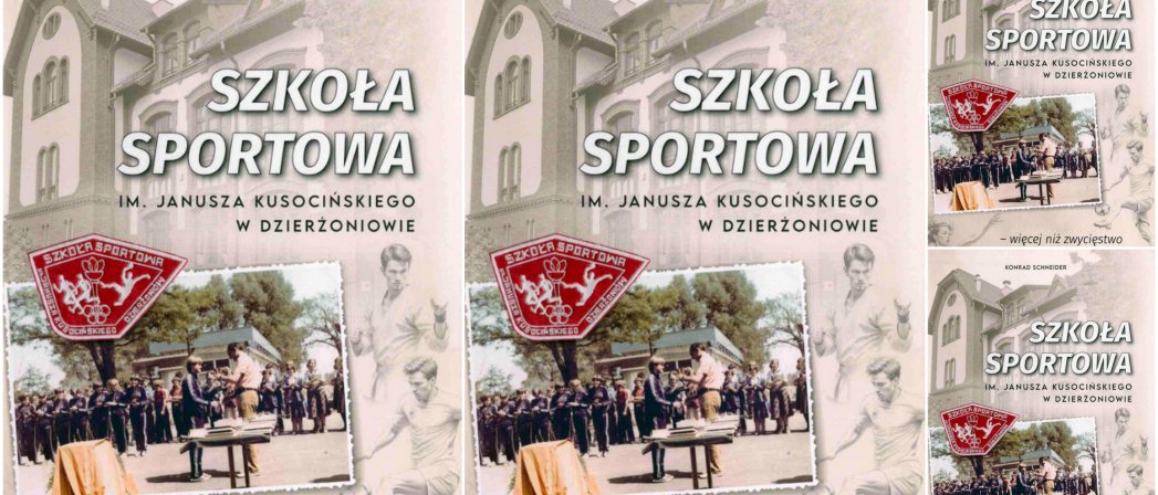 Kolaż zdjęć okładki książki Szkoła Sportowa