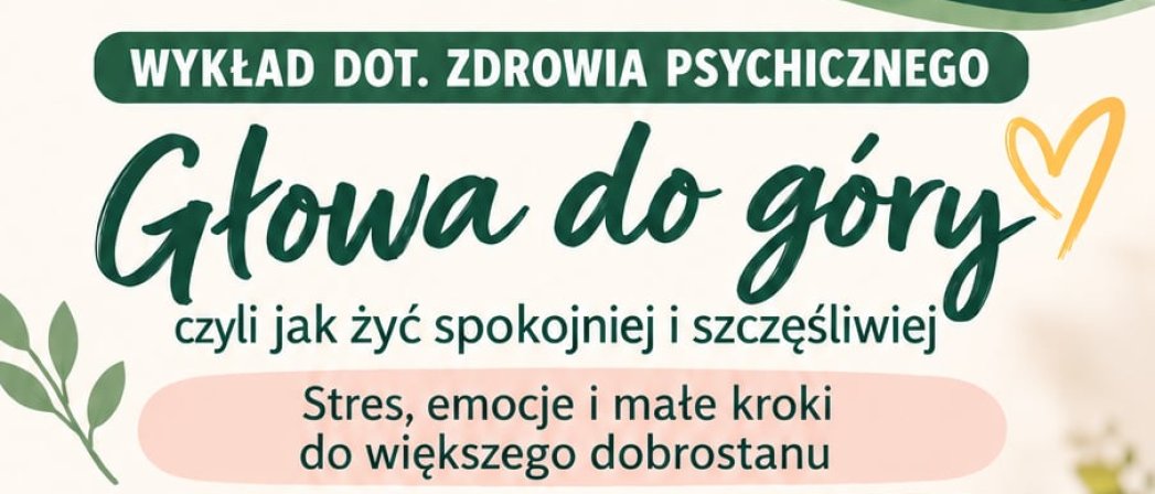 Plakat wydarzenia z informacjami podanymi w tekście, grafikami i zdjęciem trzech ustawionych na sobie kamyków