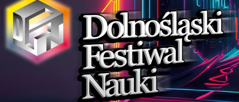 Logotyp Dolnośląskiego Festiwalu Nauki